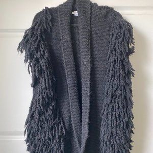 Shaggy Textured Gilet - Black - Topshop